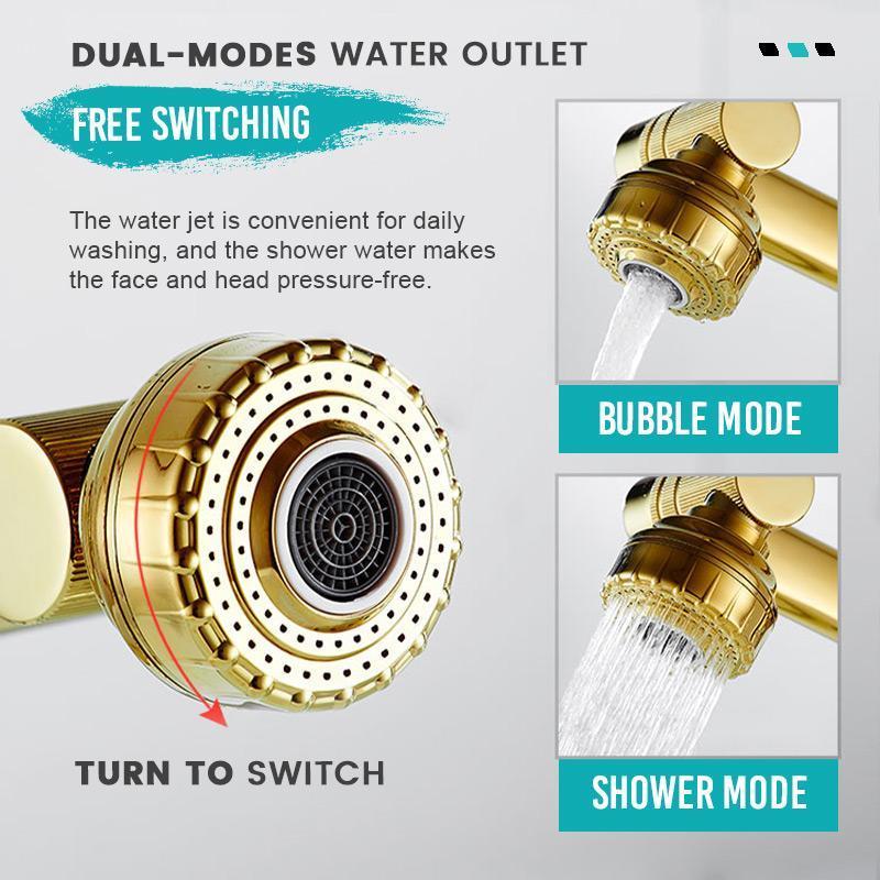 Universal single-hole hot and cold tap [360-degree multi-position swivel tap]