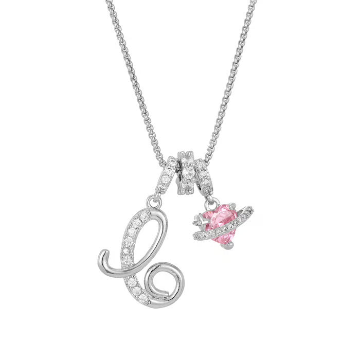 RÉDUCTION Colliers pendentifs 3 rangs avec initiales A-Z | Personnalisés et élégants