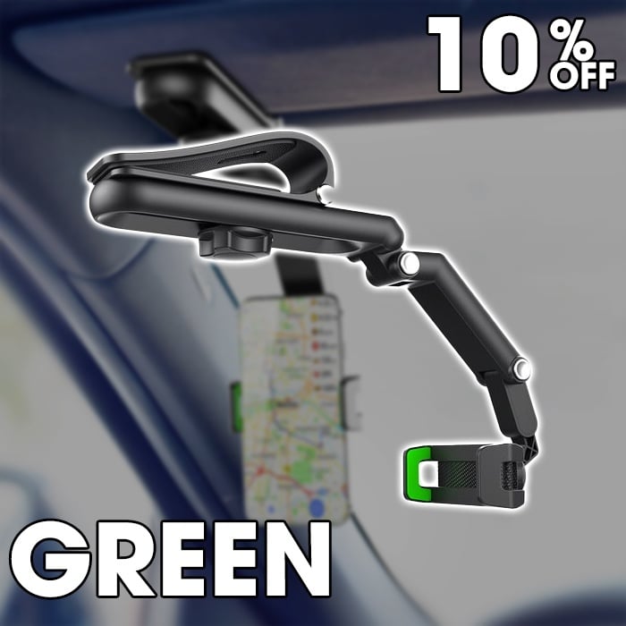 Retractable and rotating cell phone holder