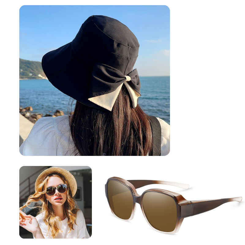 LIMITE 50% DE RÉDUCTION Chapeau de Soleil Femme à Bords Extra Larges, Couverture 360°, Flexible