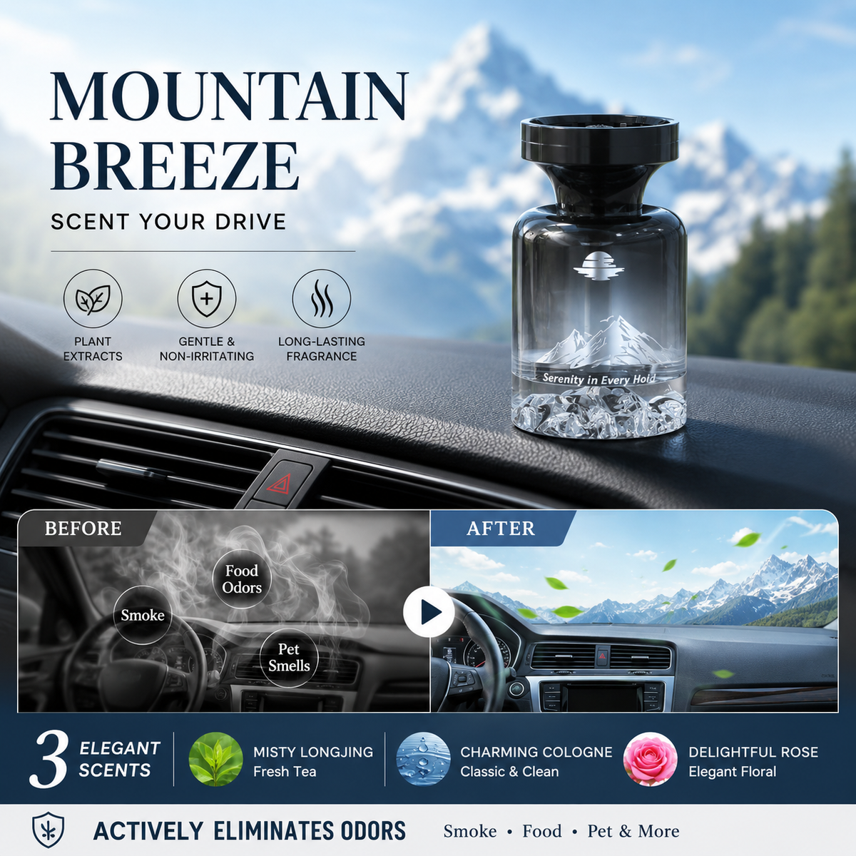 Big Sale 2026 50% Off Long-lasting Car Air Freshener Made with Natural Plant Extracts