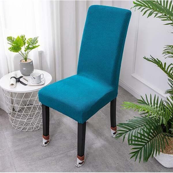 Réduction Housse de chaise extensible Ajustement parfait, anti-tache, protège et rénove vos chaises facilement
