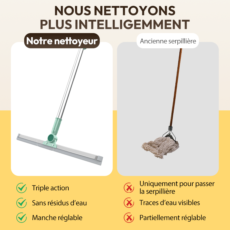 Brosse de sol multifonction en silicone