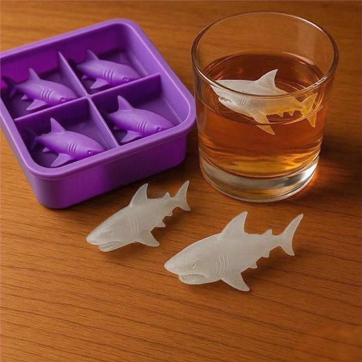 Creative Shark Silicone Ice Mold