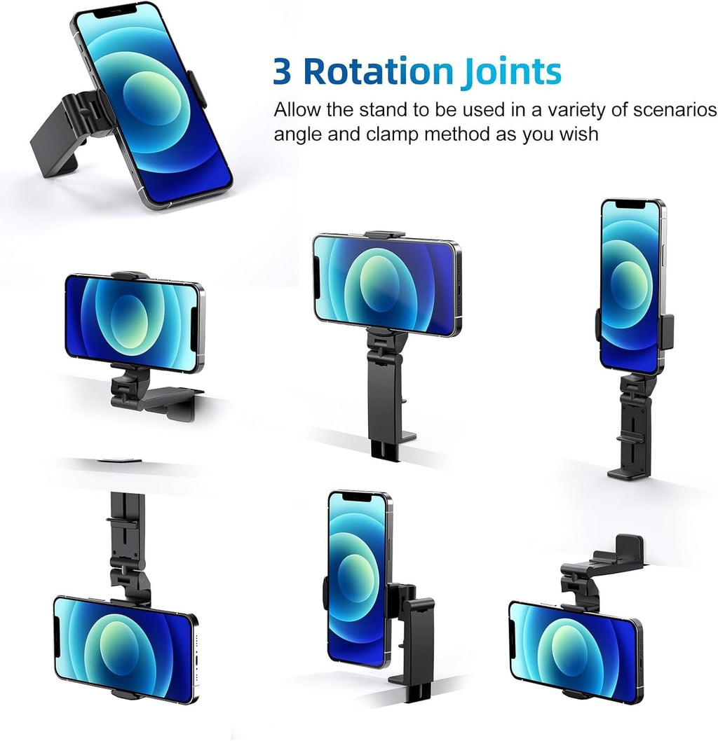 Support de téléphone pliable et rotatif à 360° pour bureau
