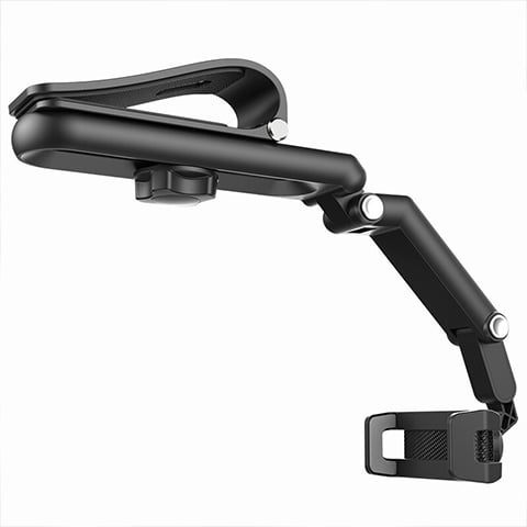 Retractable and rotating cell phone holder