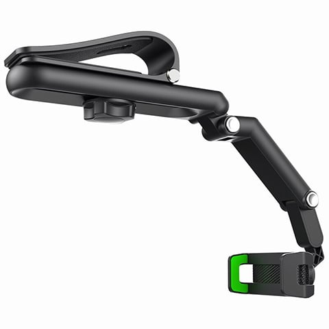 Retractable and rotating cell phone holder