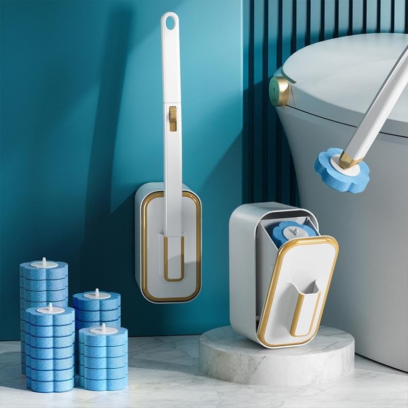 PLUS DE 50 000 UNITÉS VENDUES Ensemble innovant de brosses de toilettes jetables à fixation murale