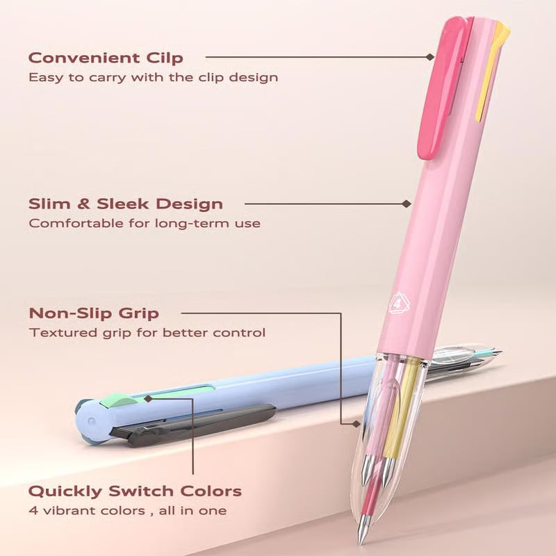 Meilleure idée cadeau -50 % : Stylos à encre gel 4 en 1