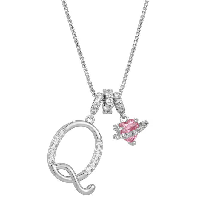 RÉDUCTION Colliers pendentifs 3 rangs avec initiales A-Z | Personnalisés et élégants