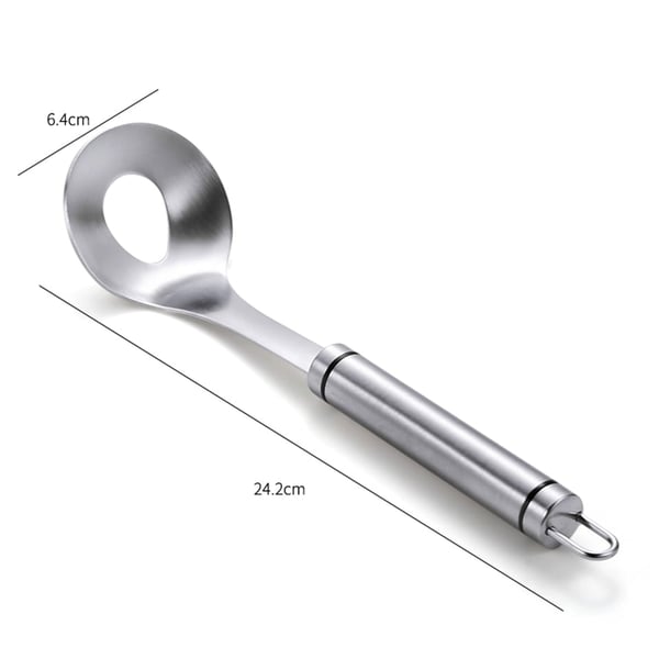 Offre spéciale du 16/09 : 1 acheté, 1 offert. Cuillère à boulettes en inox. Démoulage facile, polyvalente pour viande, poisson.