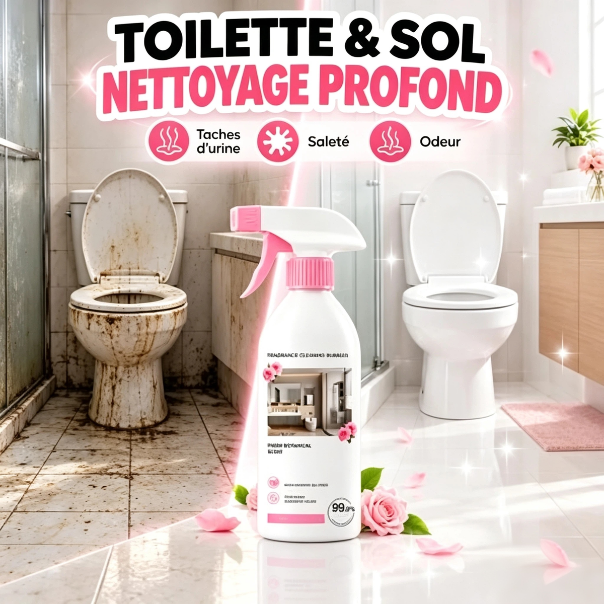 Offre à durée limitée : Spray multi-usages pour salle de bain