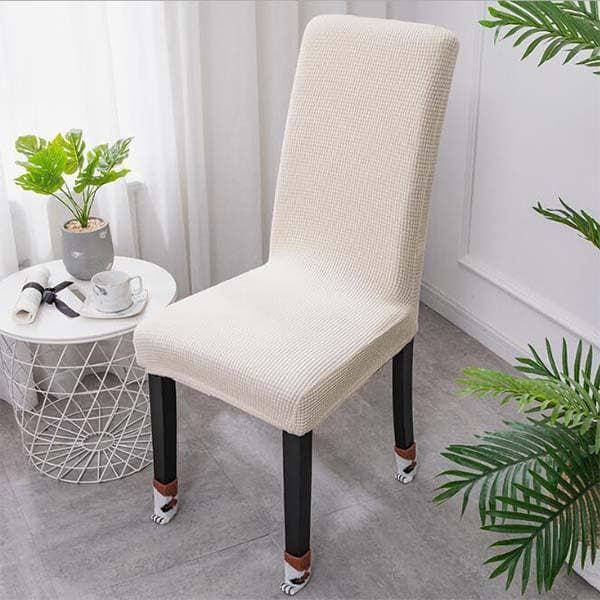 Réduction Housse de chaise extensible Ajustement parfait, anti-tache, protège et rénove vos chaises facilement