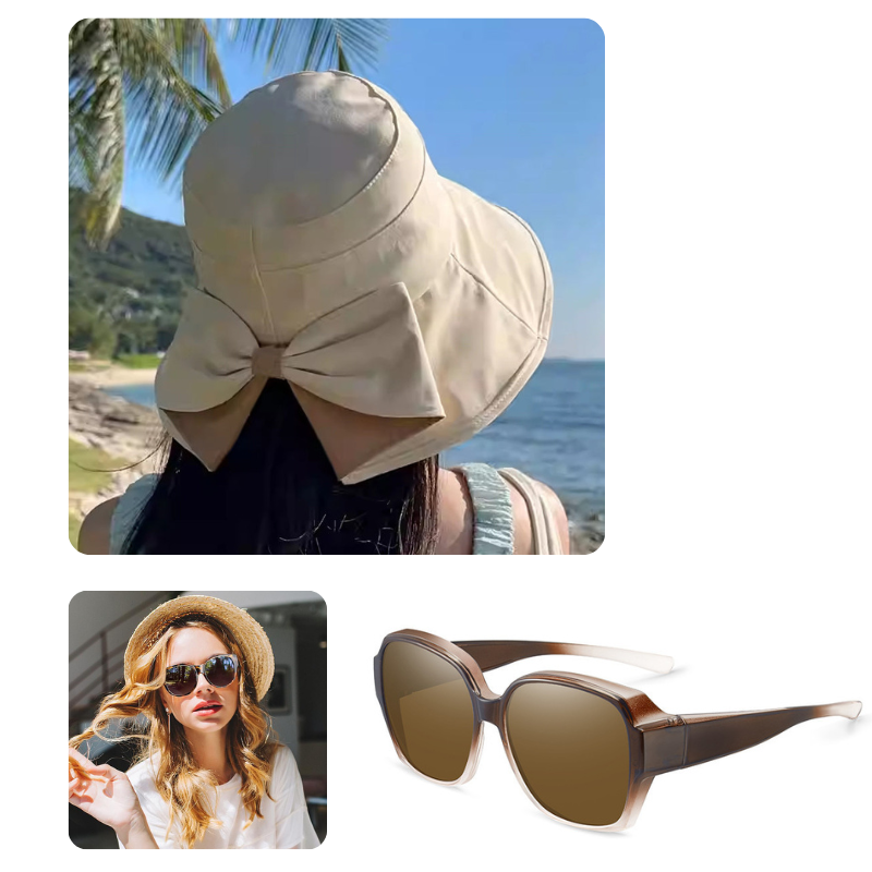 LIMITE 50% DE RÉDUCTION Chapeau de Soleil Femme à Bords Extra Larges, Couverture 360°, Flexible