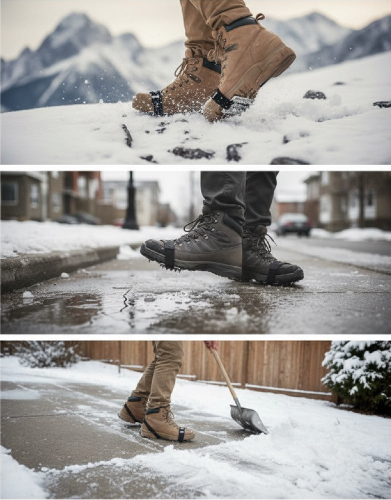 Crampons 26 pointes - Couvre-chaussures antidérapants à pointes