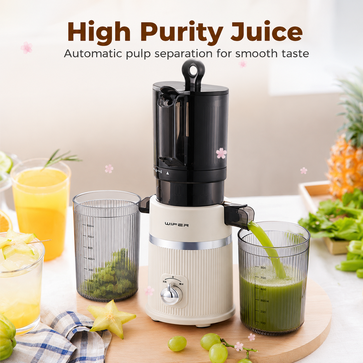 Large Mouth Juicer for Whole Fruit
