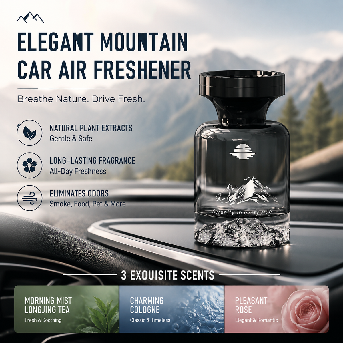 Big Sale 2026 50% Off Long-lasting Car Air Freshener Made with Natural Plant Extracts