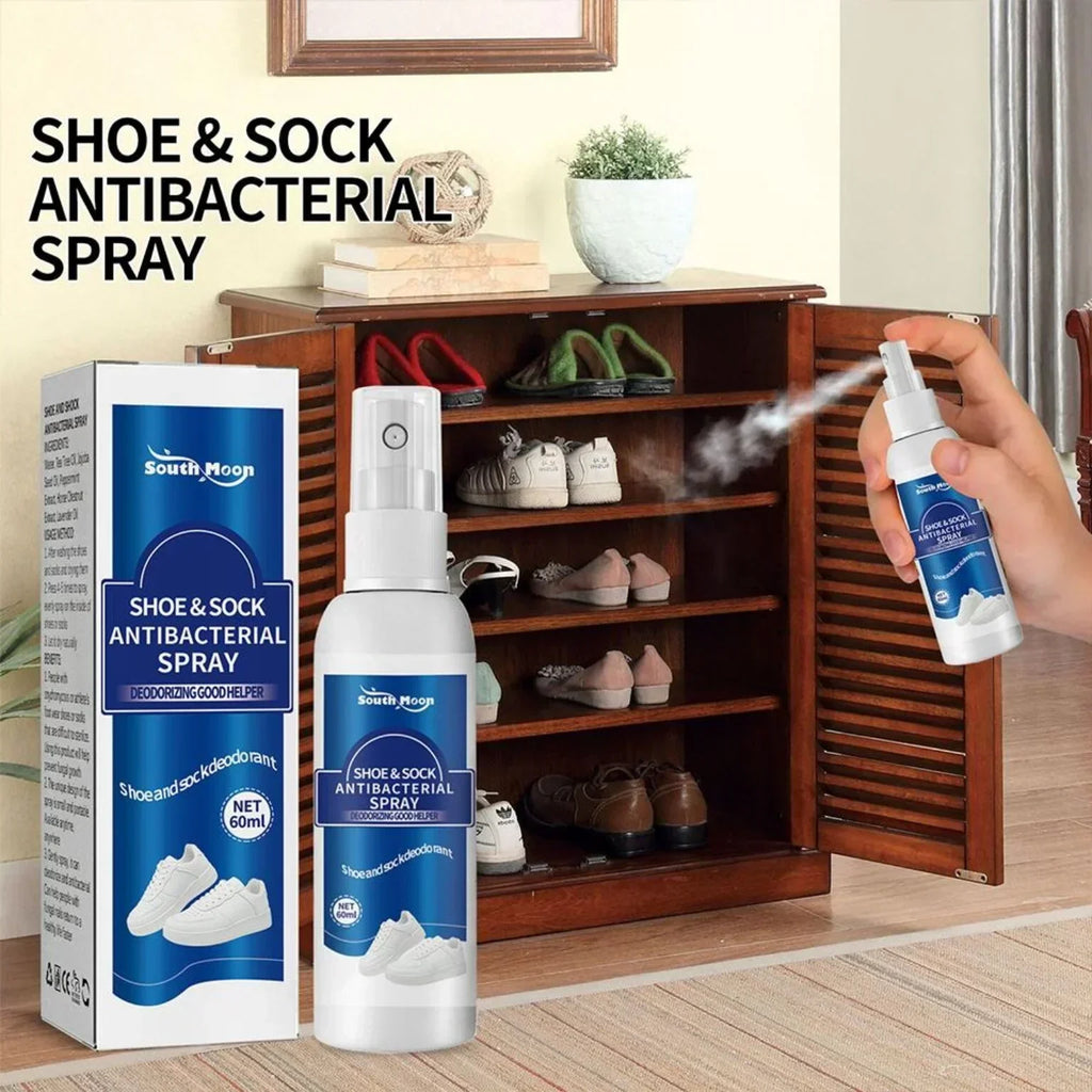 Spray désodorisant naturel antibactérien pour chaussures et chaussettes