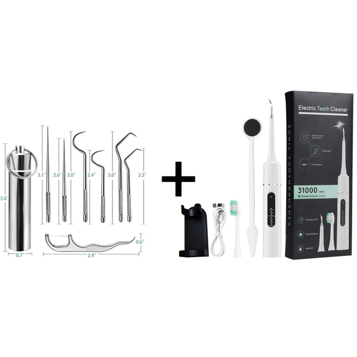 Ensemble de cure-dents en acier inoxydable | Hygiénique & Durable