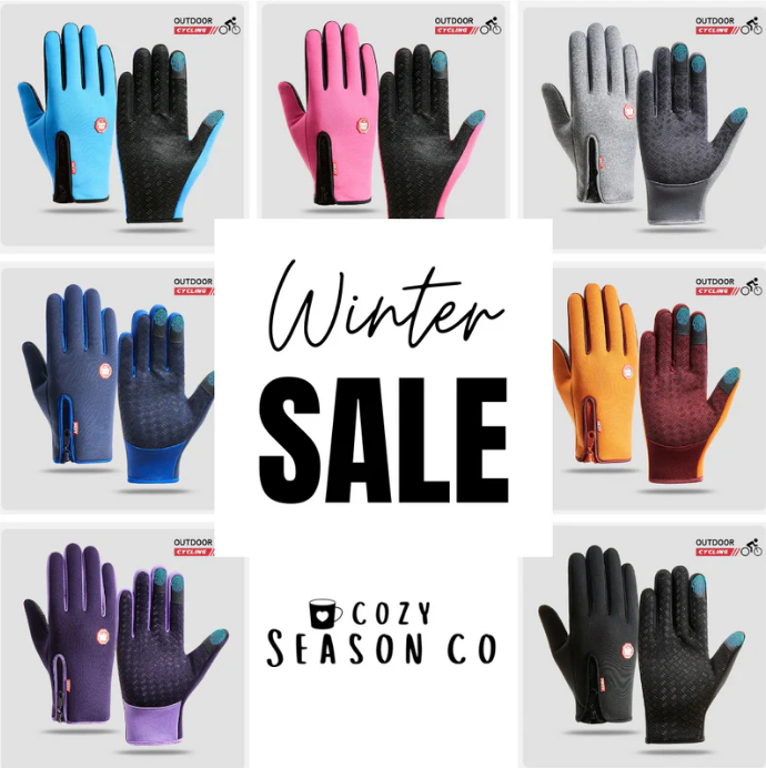LSAT DAY 60% OFF Waterproof Thermal Touchscreen Gloves