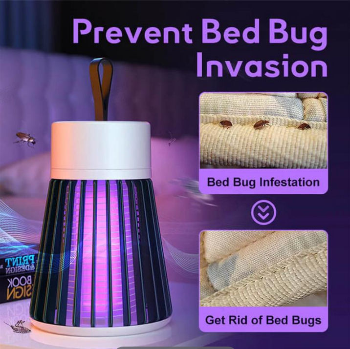 Destructeur d'insectes portable pour l'intérieur et l'extérieur - Piège à mouches et moustiques