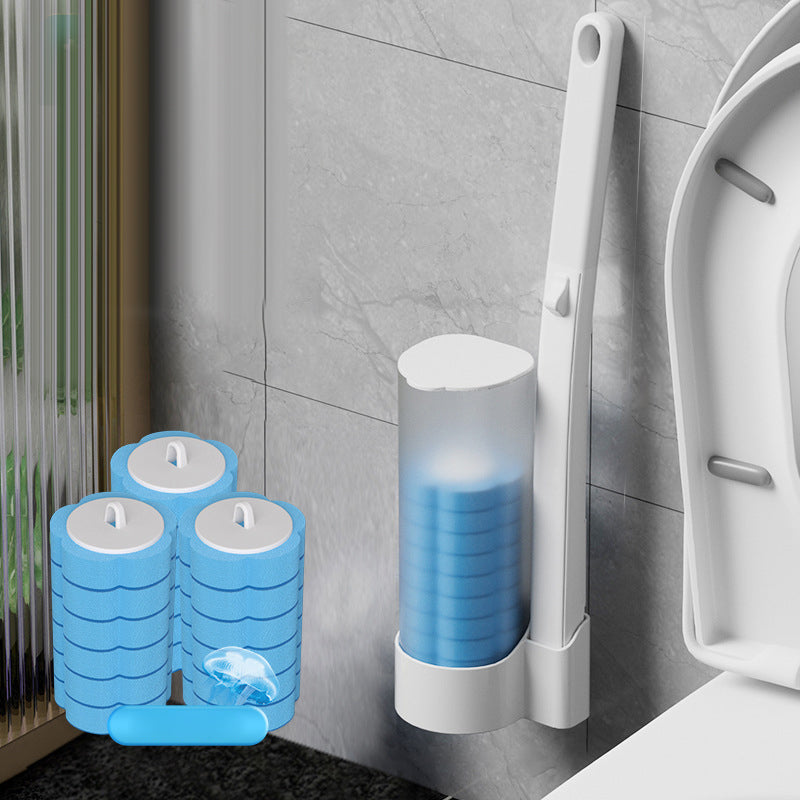 Système de nettoyage jetable pour toilettes : nettoyage hygiénique en un clic, ne laisse aucun résidu, facile à utiliser et jetable.