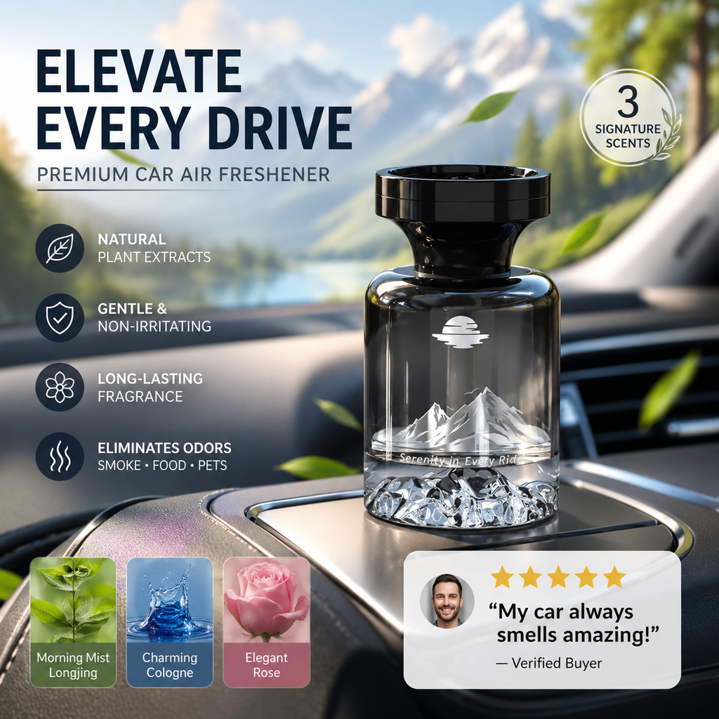 Big Sale 2026 50% Off Long-lasting Car Air Freshener Made with Natural Plant Extracts