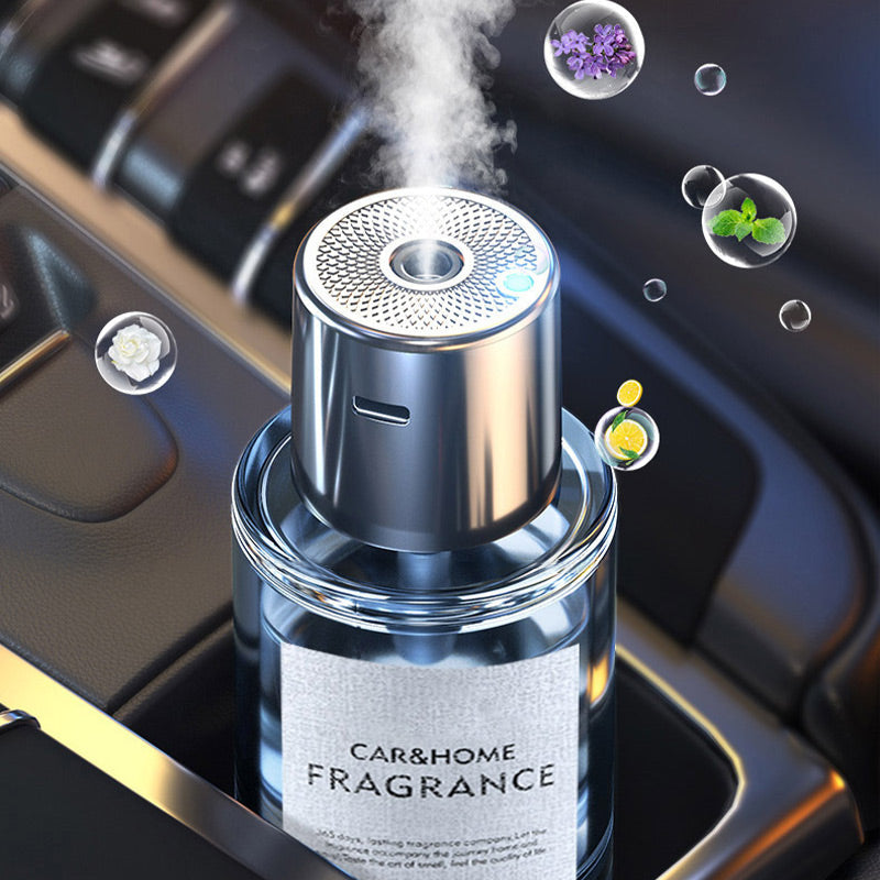 Diffuseur d'huiles essentielles pour voiture à ultrasons avec 5 vitesses et fonction d'arrêt/redémarrage automatique