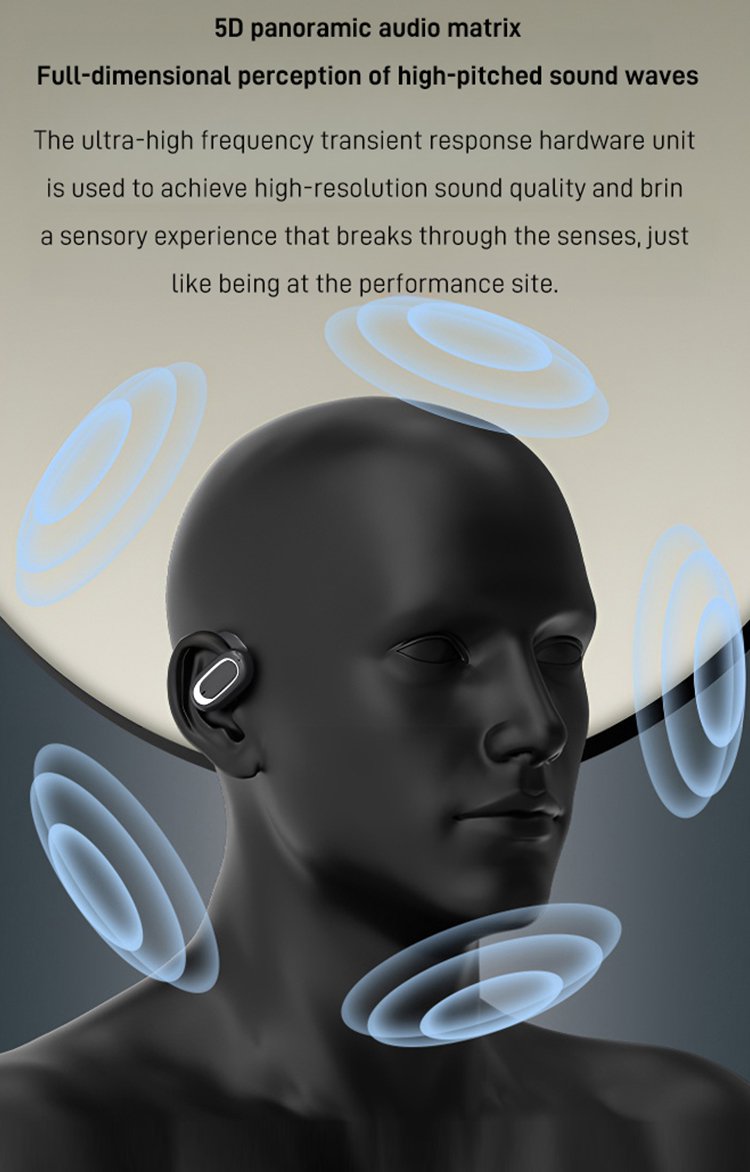 Casque Bluetooth ouvert OWS surround 3D