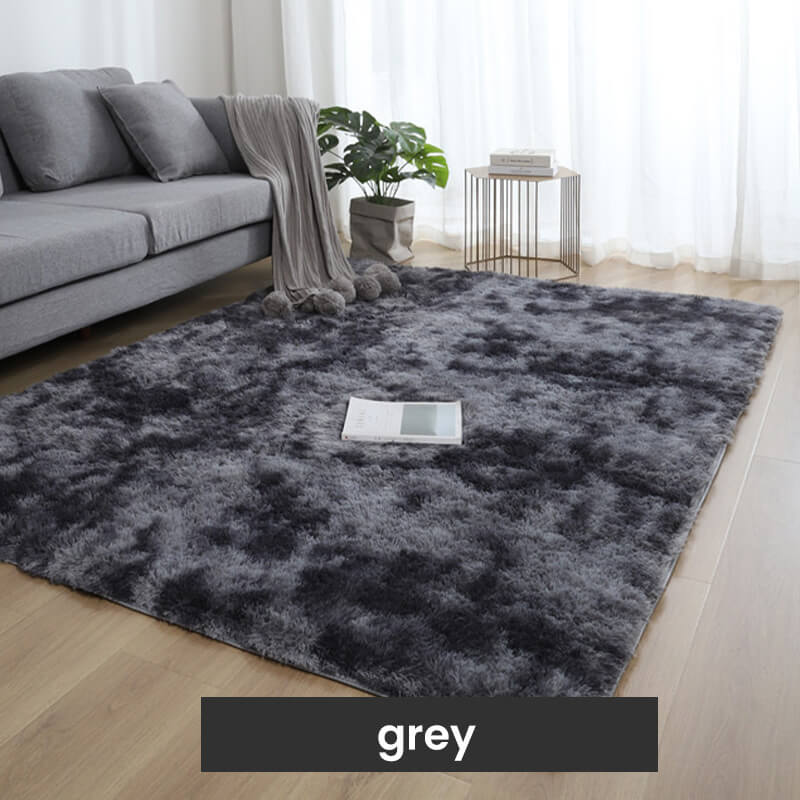 Tapis de sol en peluche couleurs dégradées