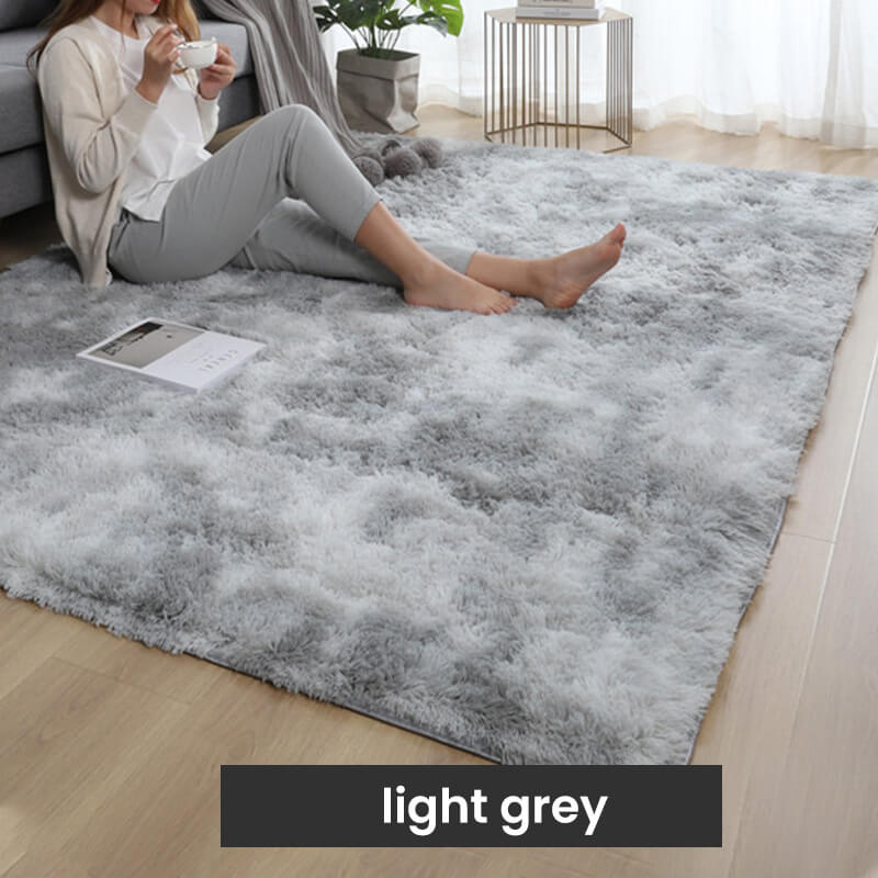 Tapis de sol en peluche couleurs dégradées