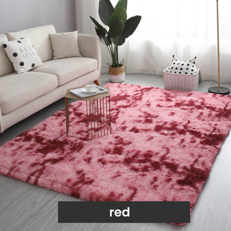 Tapis de sol en peluche couleurs dégradées