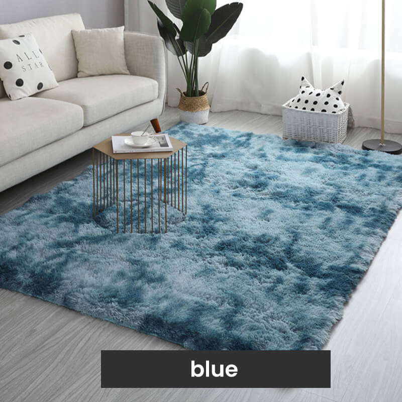 Tapis de sol en peluche couleurs dégradées