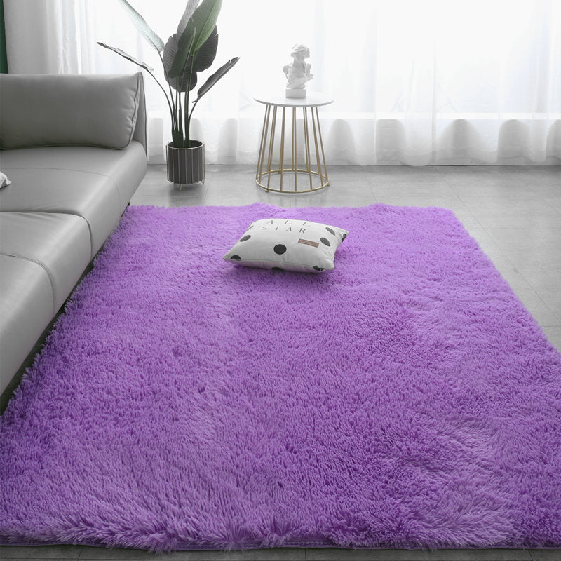 Tapis de sol en peluche dégradé de couleurs
