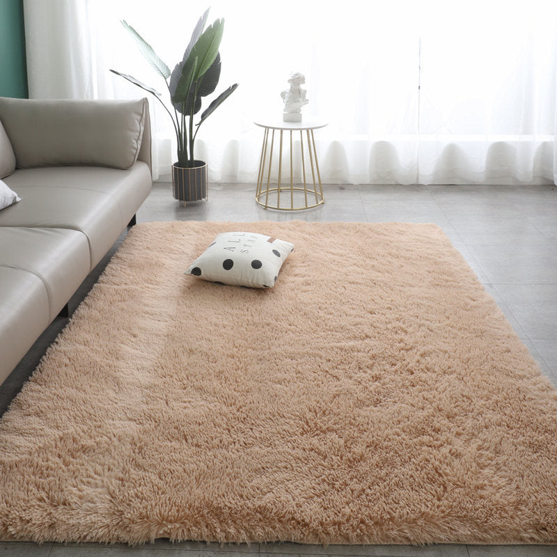 Tapis de sol en peluche dégradé de couleurs
