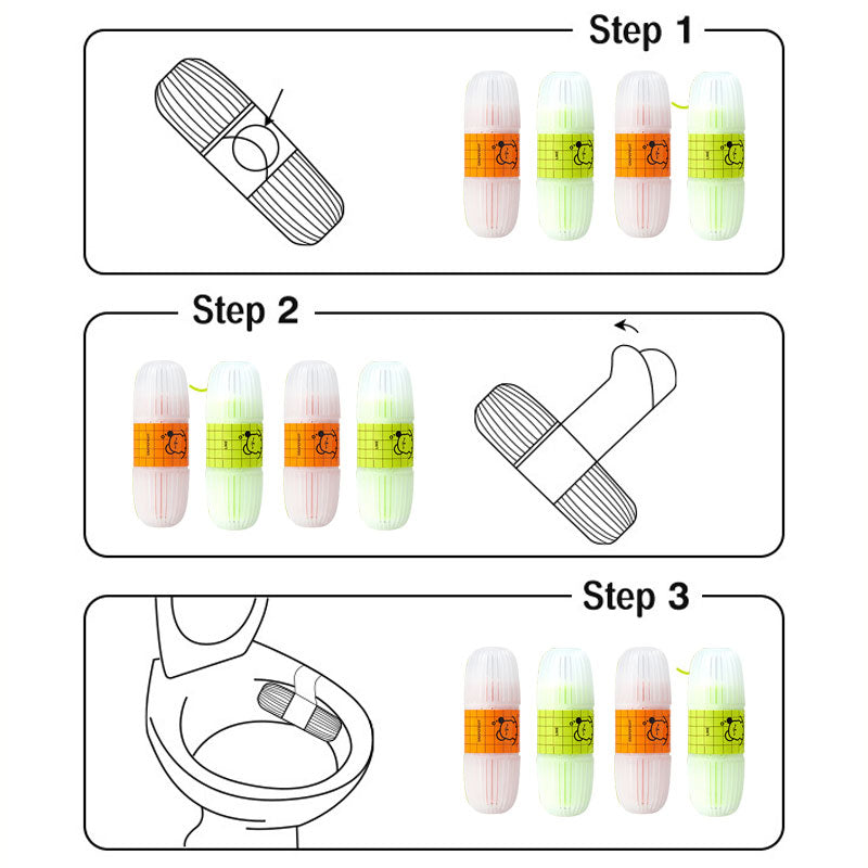 Automatic flush toilet odor-purifying hanging deodorizer