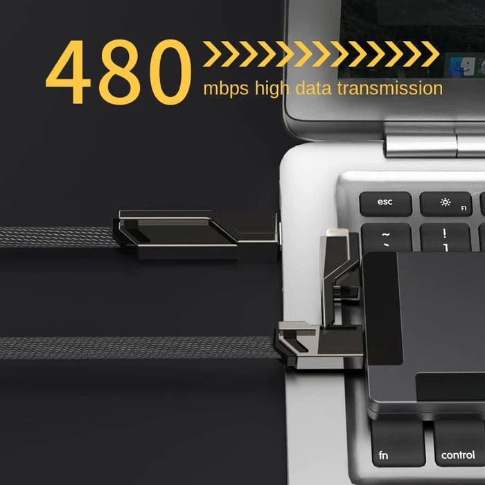 4-in-1 Charger [60W Fast Charging & Data Sync]