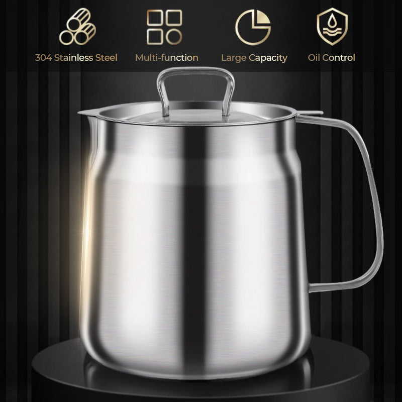Winter Fury - Half Price Large capacity 304 stainless steel multi-functional oil filter container.