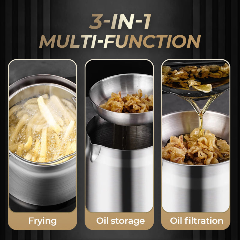 Winter Fury - Half Price Large capacity 304 stainless steel multi-functional oil filter container.