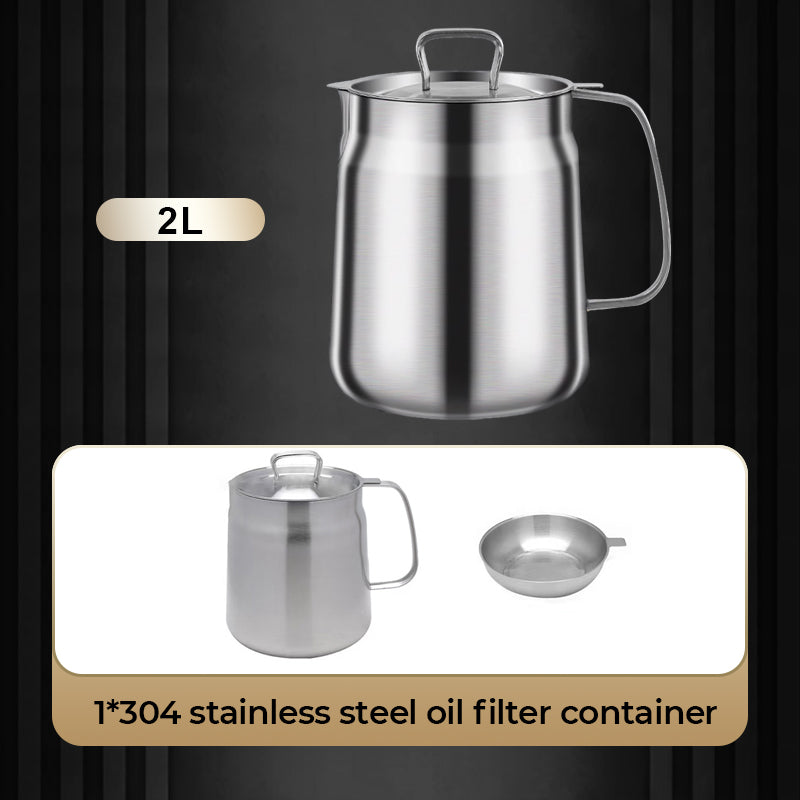 Winter Fury - Half Price Large capacity 304 stainless steel multi-functional oil filter container.