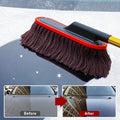 Balai de voiture avec manche télescopique extensible