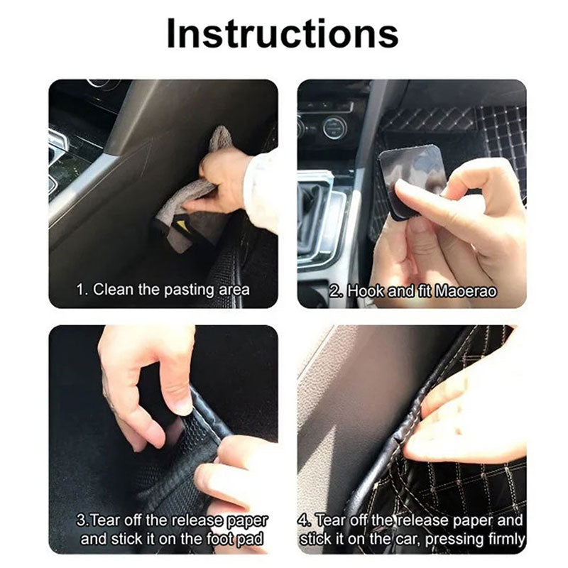 20 autocollants de fixation pour tapis de sol de voiture