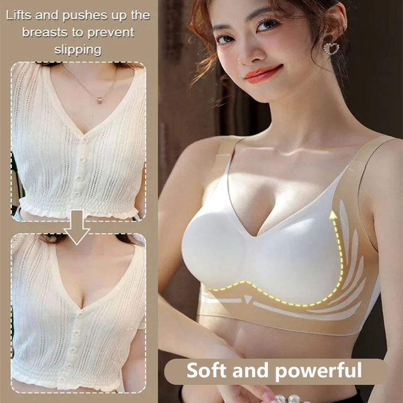 Christmas Non-wired Push-up Anti-sagging and Lifting Bra
