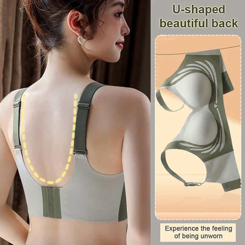 Christmas Non-wired Push-up Anti-sagging and Lifting Bra