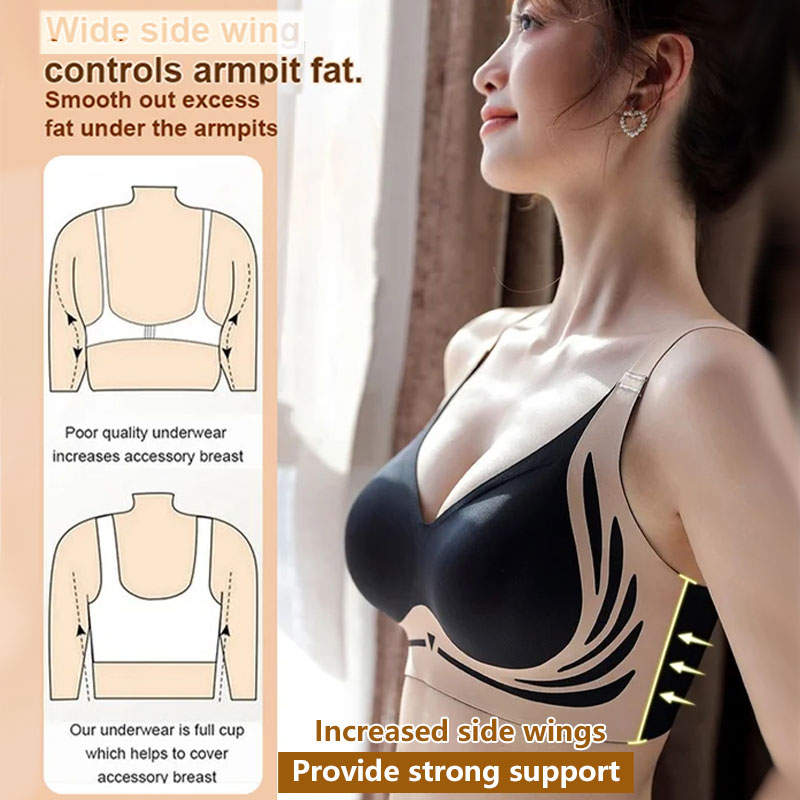 Christmas Non-wired Push-up Anti-sagging and Lifting Bra