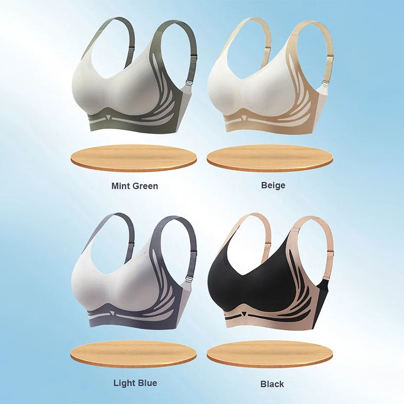 Christmas Non-wired Push-up Anti-sagging and Lifting Bra