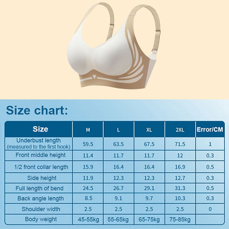 Christmas Non-wired Push-up Anti-sagging and Lifting Bra