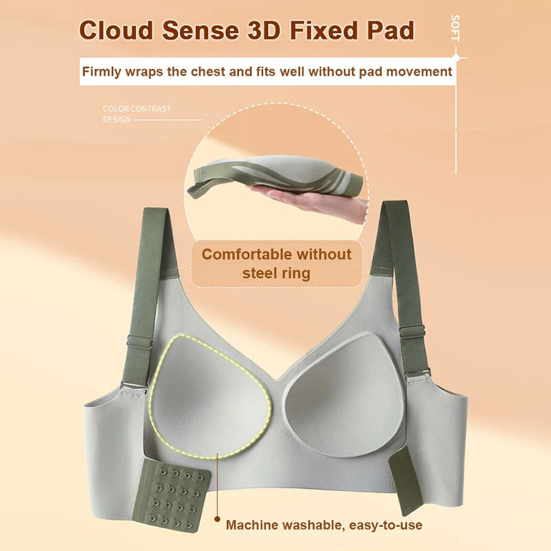 Christmas Non-wired Push-up Anti-sagging and Lifting Bra