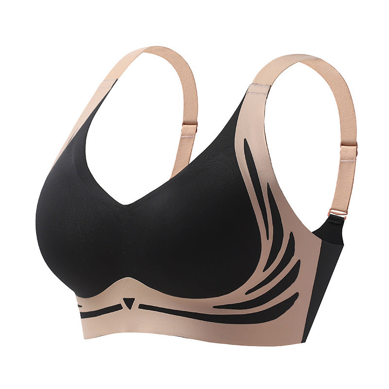 Christmas Non-wired Push-up Anti-sagging and Lifting Bra