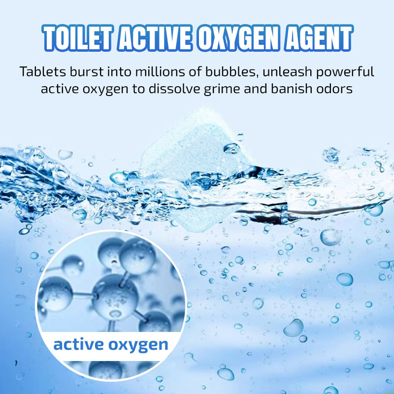 Comprimés effervescents de nettoyage pour toilettes au parfum de citron